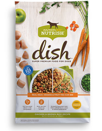 Nutrish DISH® Chicken & Brown Rice Recipe With Veggies & Fruit bag