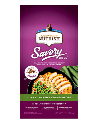 Rachael Ray® Nutrish® Savory Bites™ Yummy Chicken &amp; Veggies Dry Cat Food Recipe bag