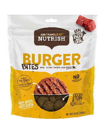 Burger Bites Beef and Bison Dog Treats
 bag