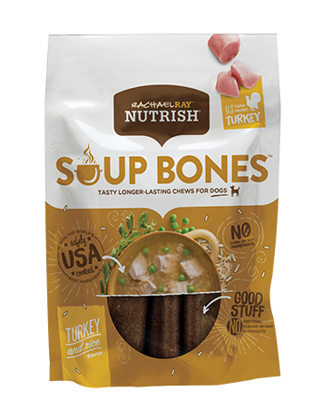 Soup Bones™ Real Turkey &amp; Rice Long Lasting Dog Chews