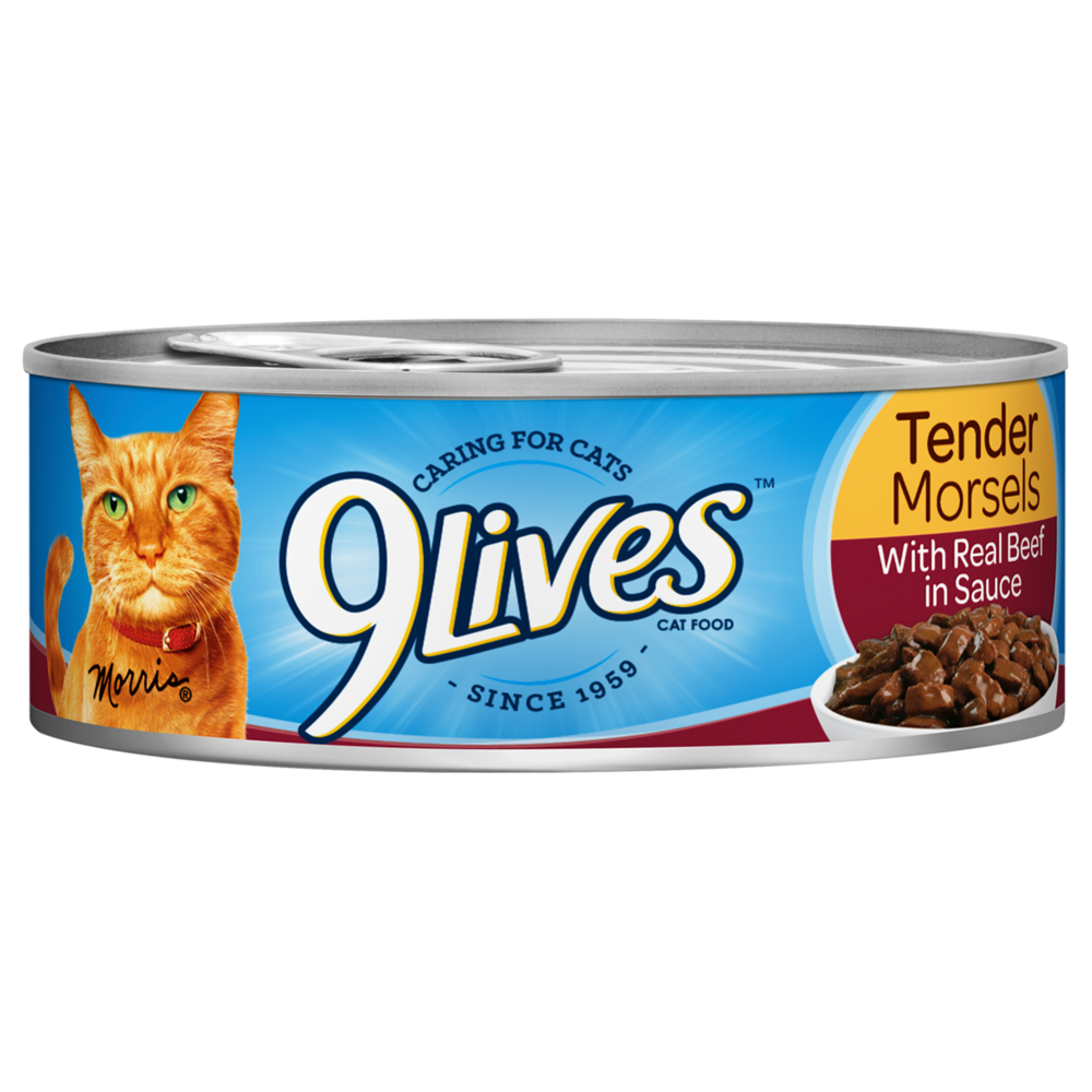 9Lives Wet Senior Cat Food, Tender Morsels With Real Ocean