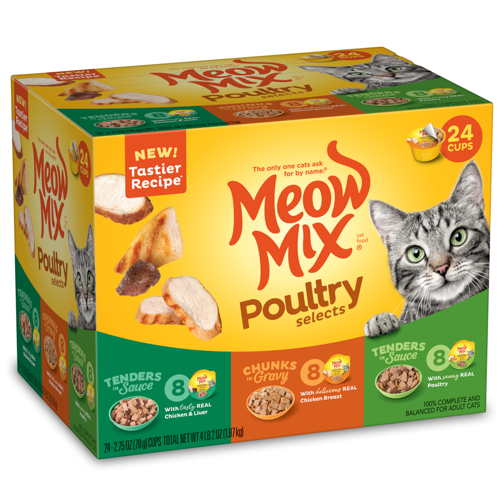 Meow Mix Tender Favorites Poultry & Beef Cat Food Variety Pack