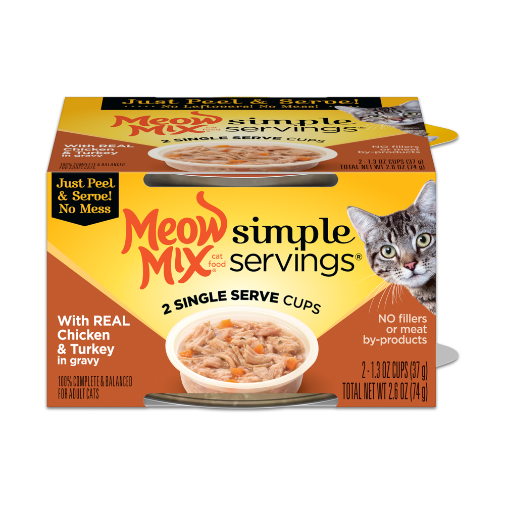 Meow Mix® Simple Servings® Real Chicken & Turkey in