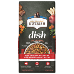 Nutrish Dish® Beef & Brown Rice Recipe Dry Dog Food With Veggies, Fruit & Chicken
