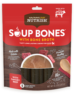 Rachael Ray® Nutrish® Soup Bones™ Dog Chews With Bone Broth Savory Beef Recipe 