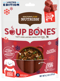 Soup Bones™ Real Beef & Barley Long Lasting Dog Chews 